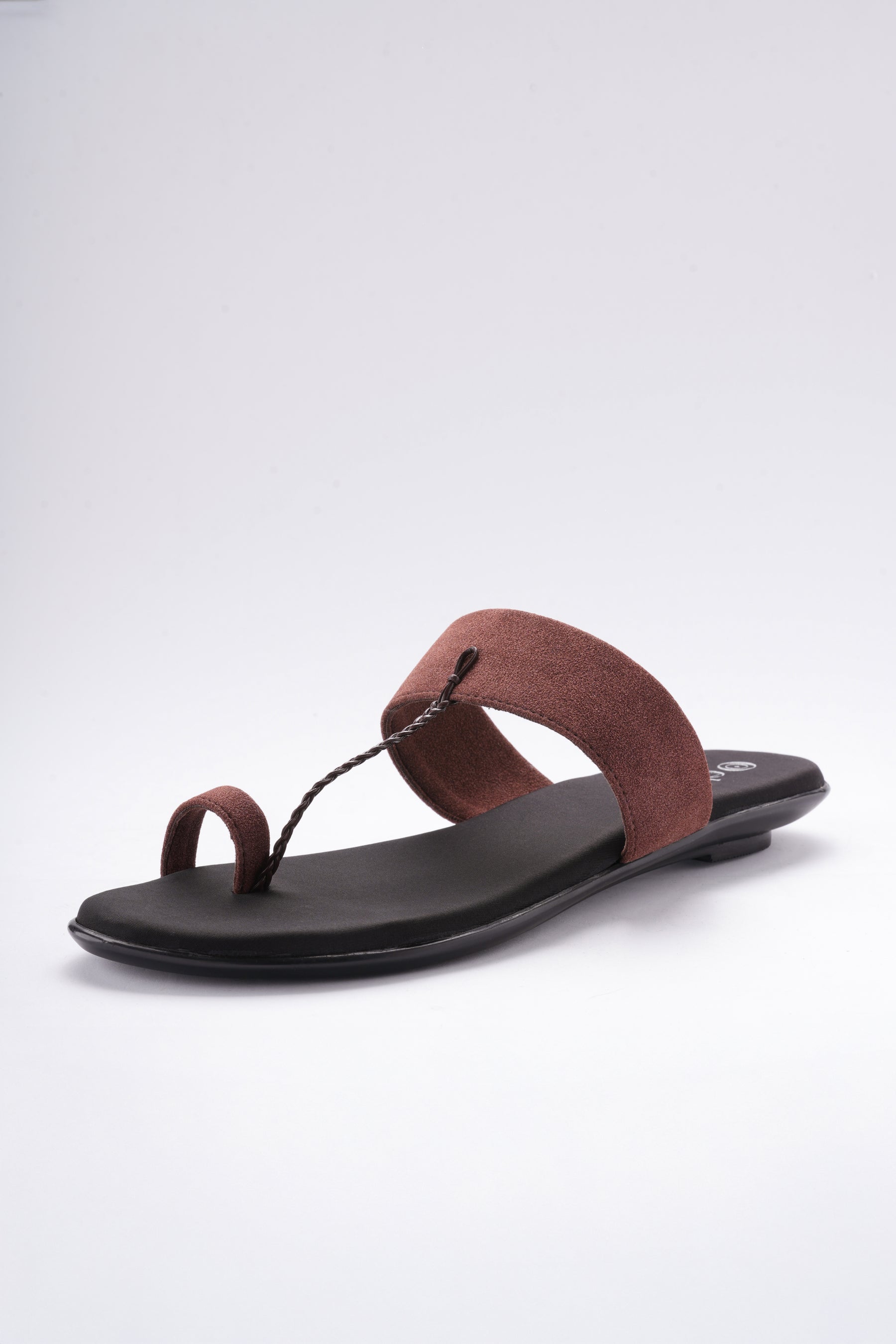 Riva Kolhapuri Flats - Cocoa Brown