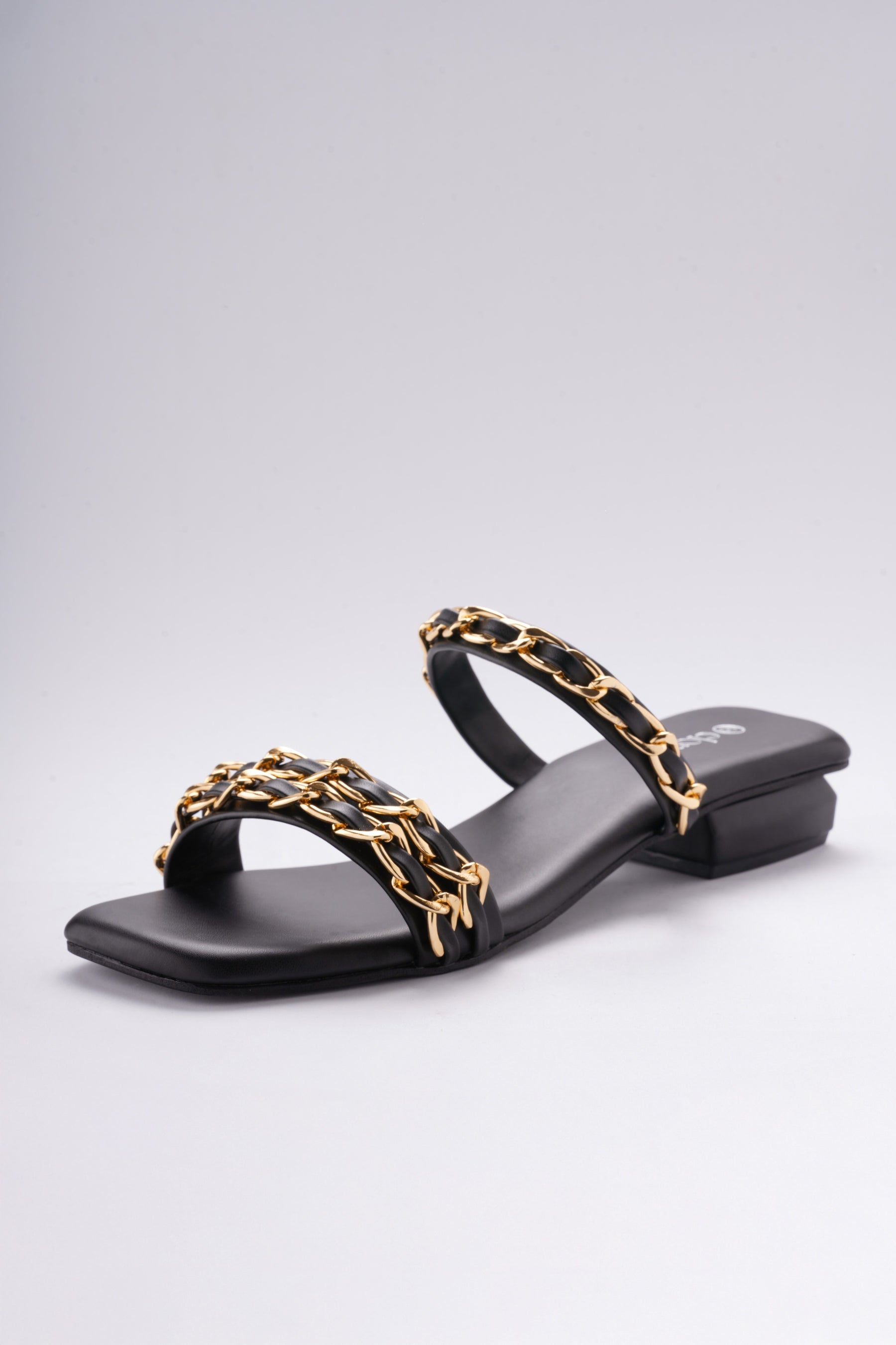 Aurelia Chain Heels - Classic Black