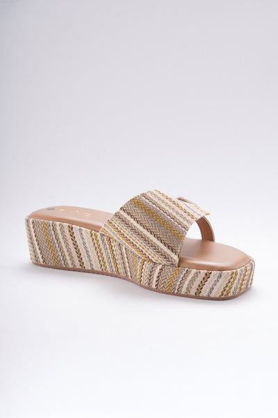 Terra Weave Wedges - Latte Weave