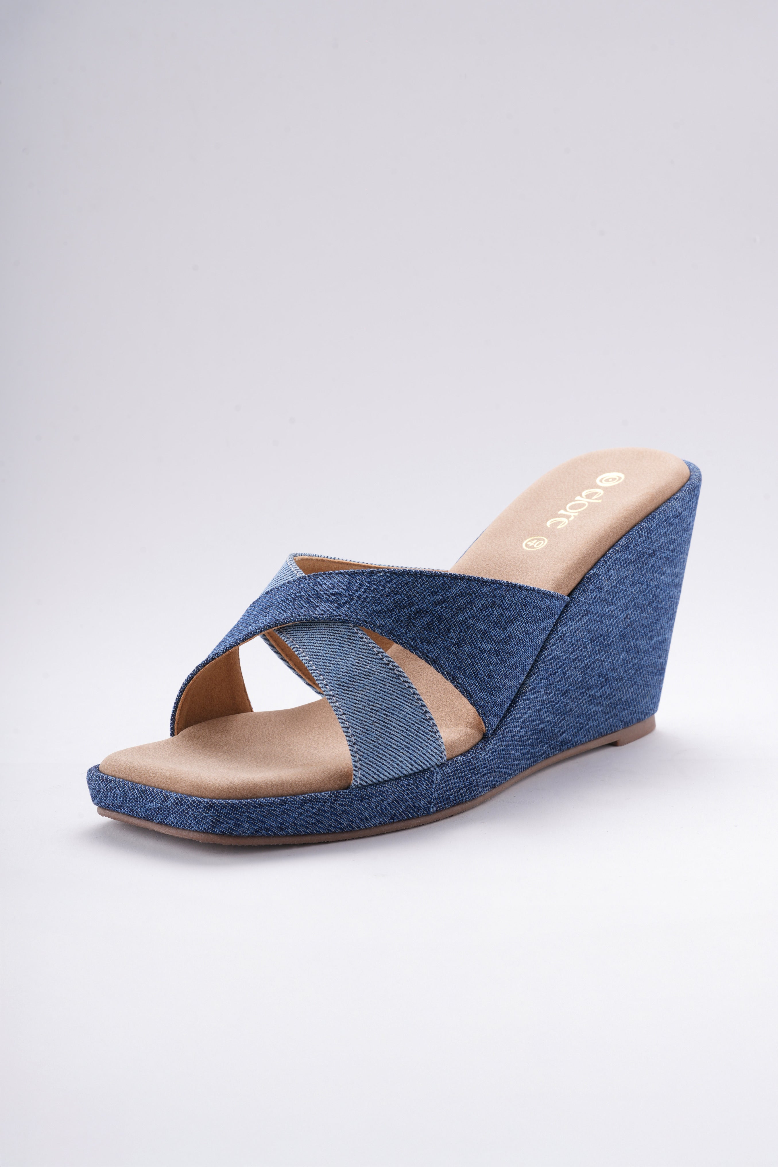 Liora Denim Wedges