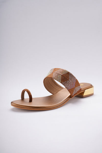Myrah Dazzle Platforms - Copper Bronze