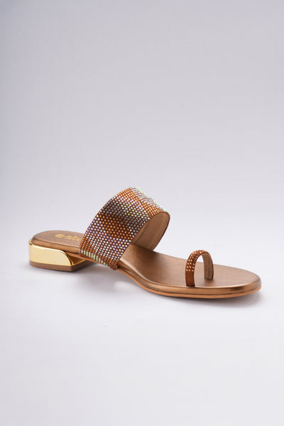 Myrah Dazzle Platforms - Copper Bronze