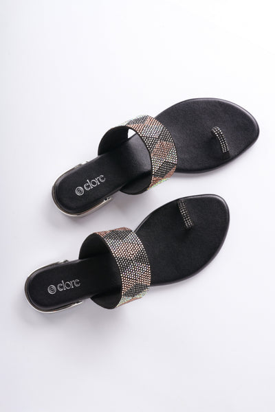 Myrah Dazzle Platforms - Black