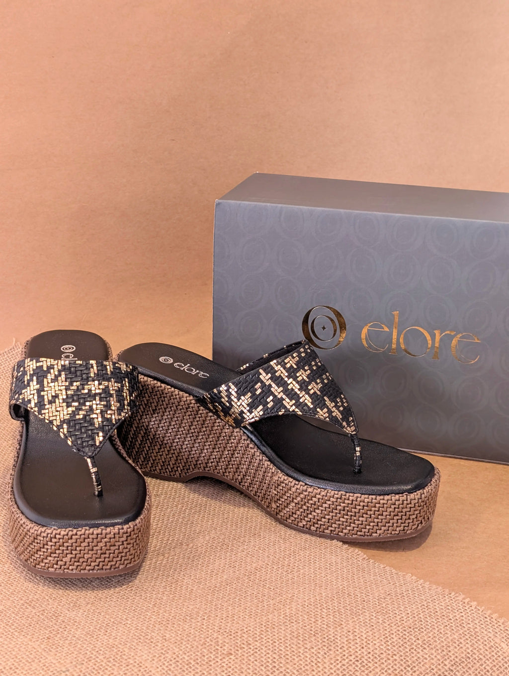 Inaaya jute wedges