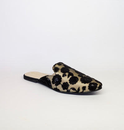 Arllete Mules - Black Gold