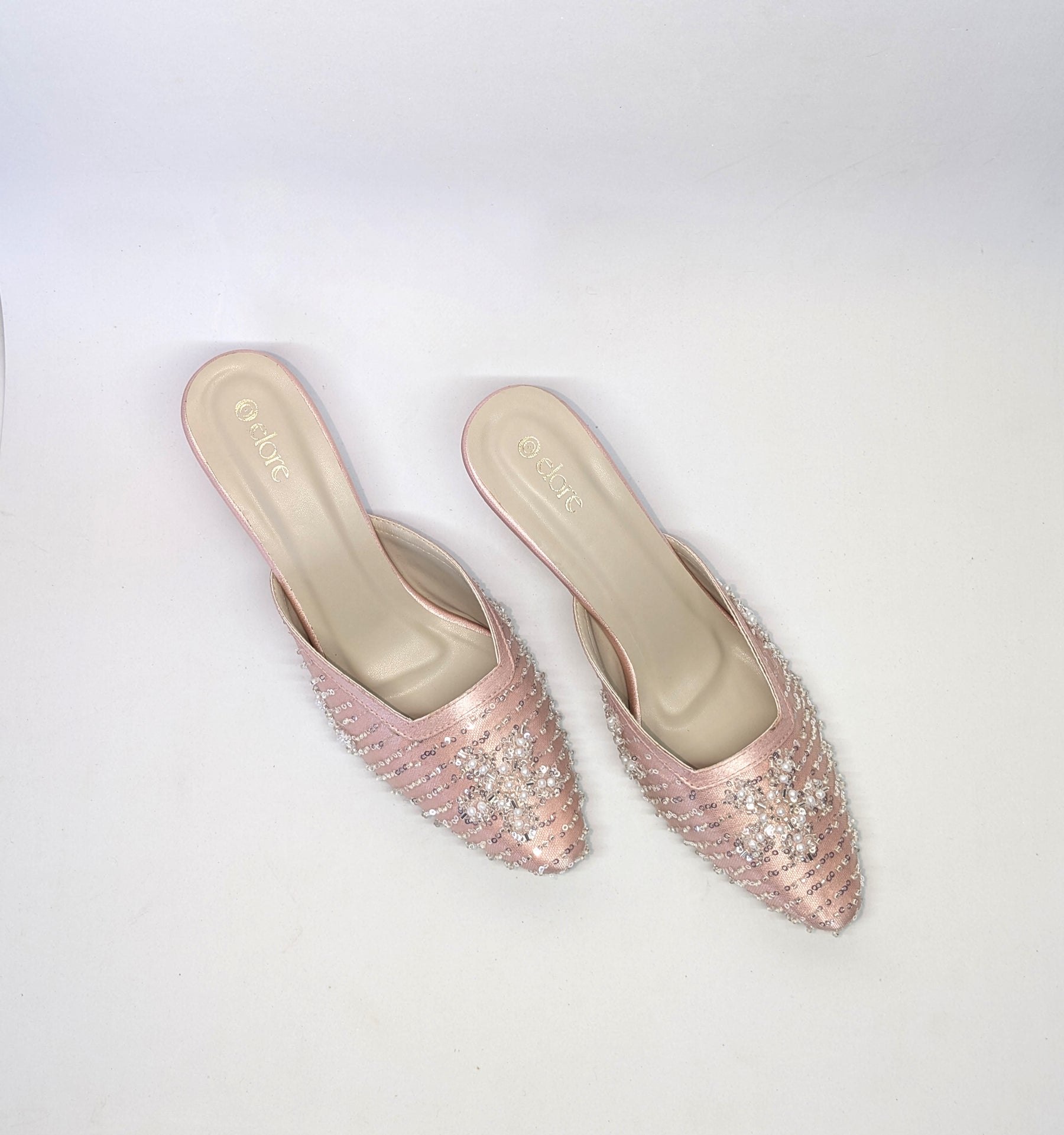 Rivana Block Heels - Blush Pink
