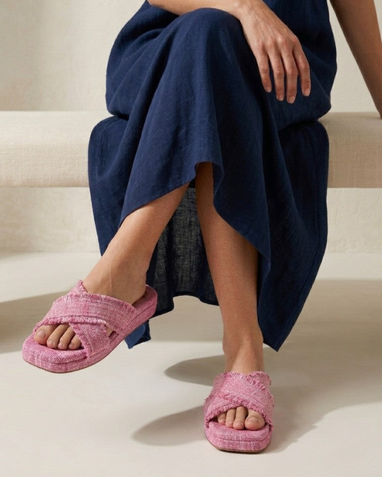 Sahara Dune Platforms - Rosewood Pink