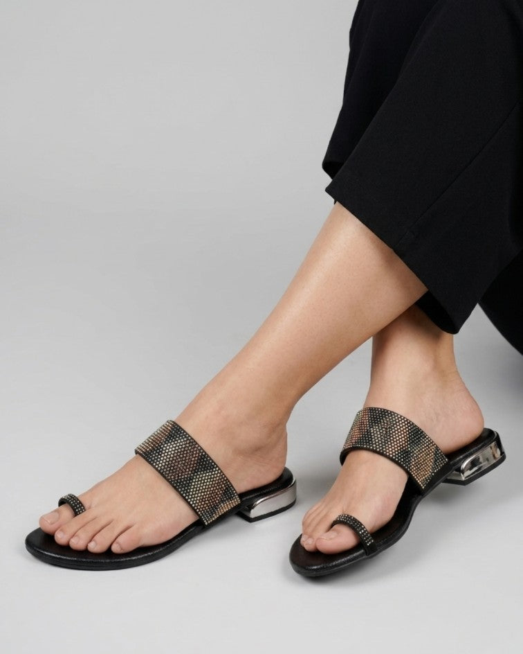 Myrah Dazzle Platforms - Black