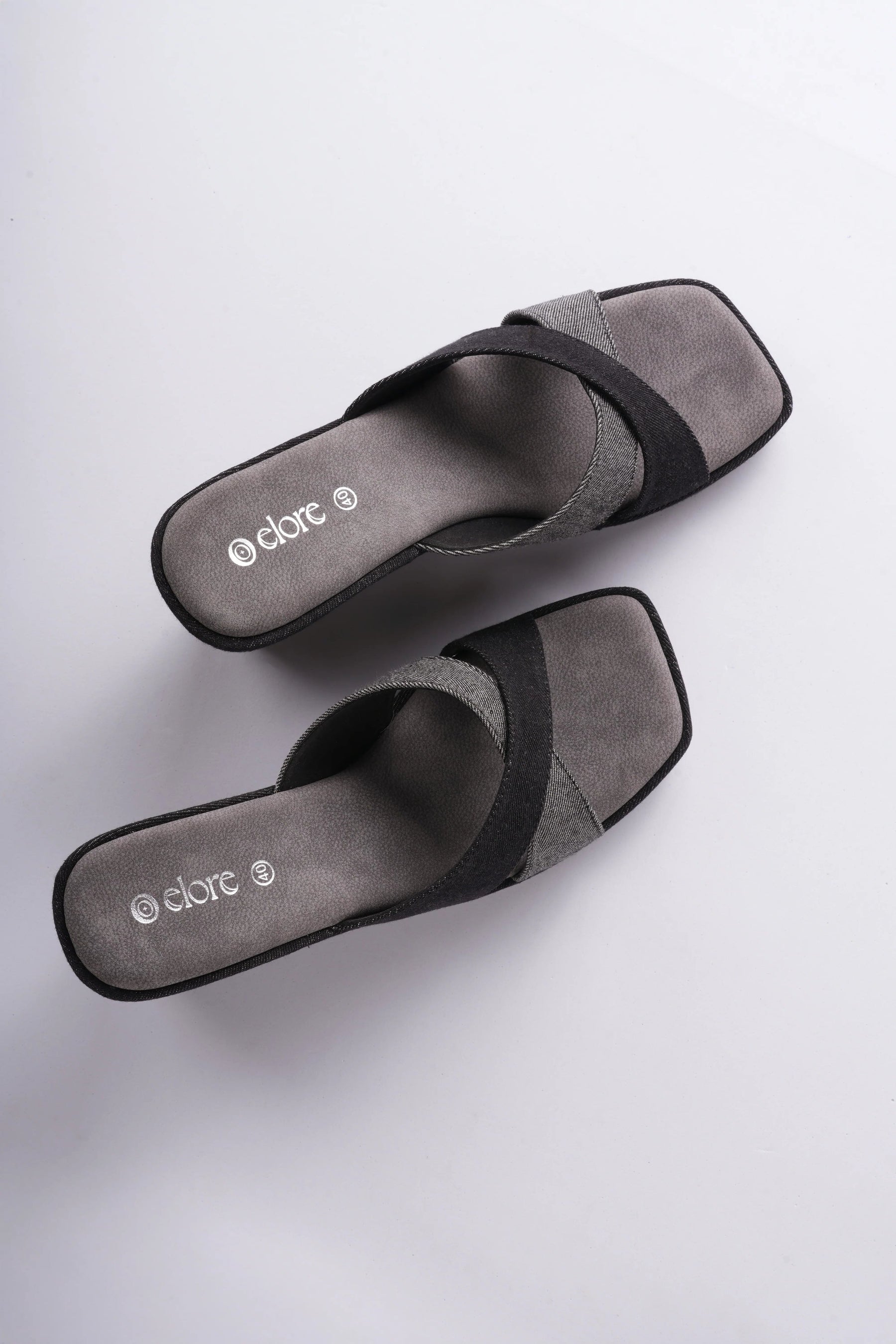 Liora Denim Wedges - Denim Black