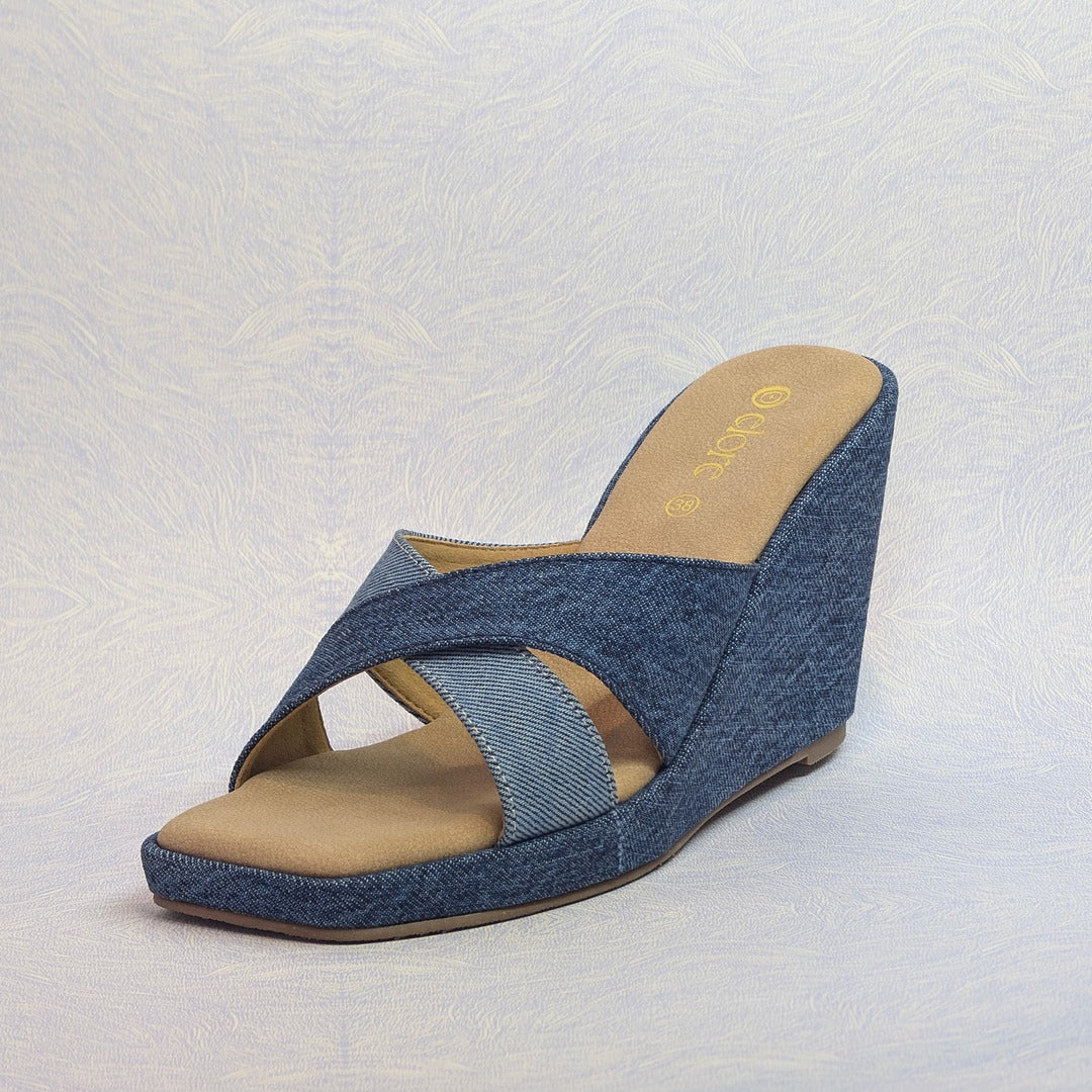 Liora Denim Wedges