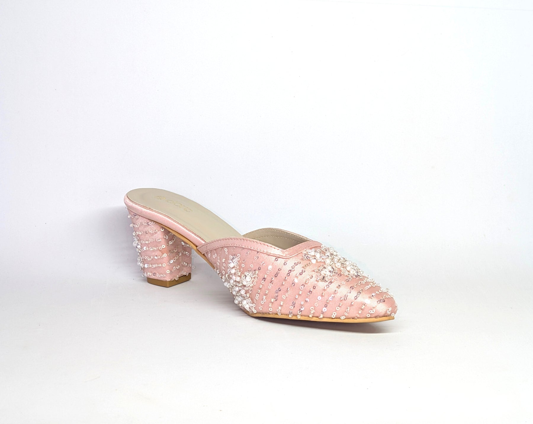 Rivana Block Heels - Blush Pink
