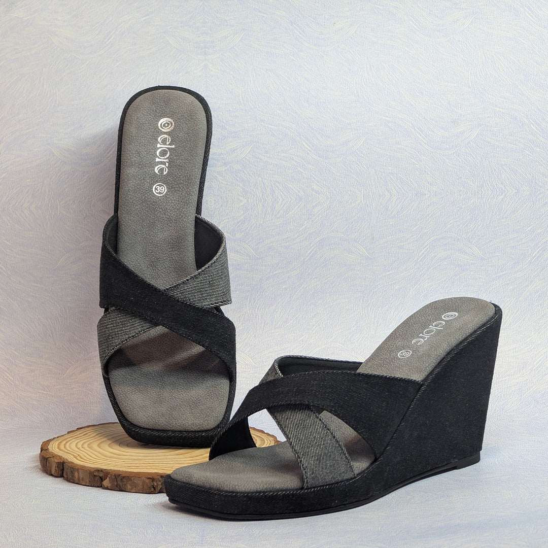 Liora Denim Wedges