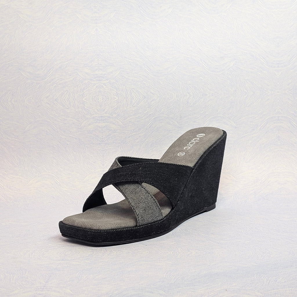 Liora Denim Wedges