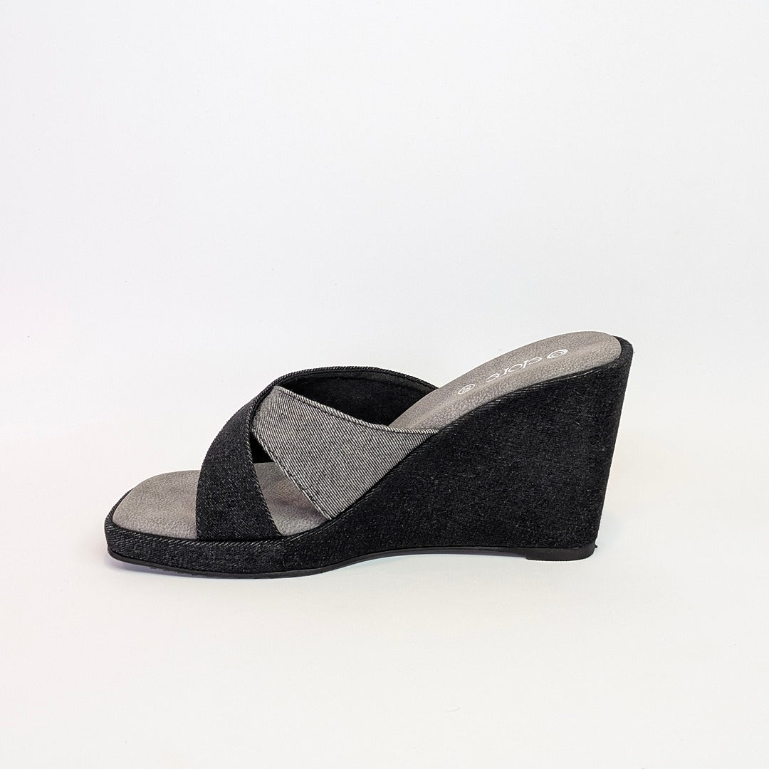 Liora Denim Wedges